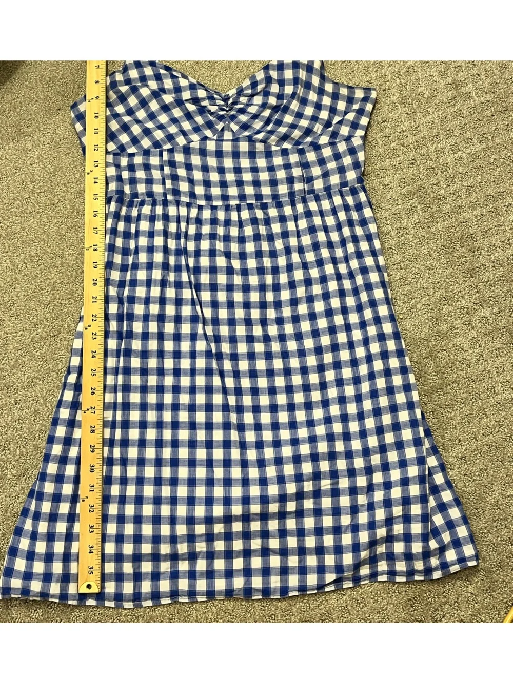Old Navy Blue and White Gingham Dress